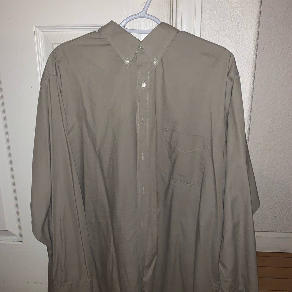 Geoffrey Beene Men's Darker Grey Button-Down Shirt